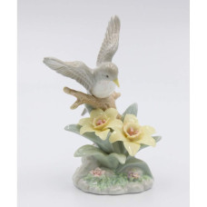 Cosmos Gifts 96468 Porcelain Robin Narcissis Figurine