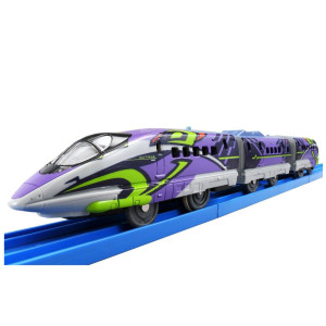 Takara Tomy Plarail Shinkansen Type 500 Evangelion With Light Rail Train Toy