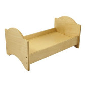 Childcraft 1528601 Stackable Doll Bed, Fits Dolls 25" Long, 12" Height, 14.5" Width, 25.25" Length, Natural Wood