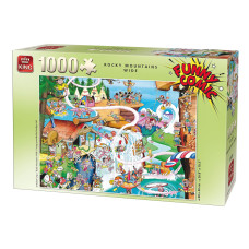 King 5189 Funny Comics Rocky Mountains Wide Jigsaw Puzzle 1000Piece 49 X 68 Cm