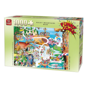 King 5189 Funny Comics Rocky Mountains Wide Jigsaw Puzzle 1000Piece 49 X 68 Cm