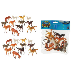 Us Toy 2 Dozen 24 Mini Plastic Horse Figures 25 Toys Birthday Party Favors Prizes Pony Cupcake Toppers Teacher Rewards