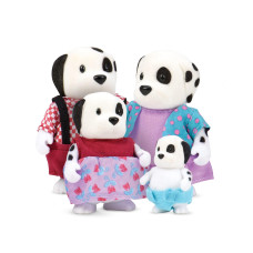 Lil Woodzeez Woof Winkles Dog Family Set With Storybook