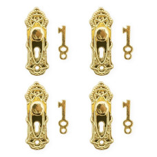 Odoria 112 Miniature Door Knob Lock And Key Dollhouse Decoration Accessories