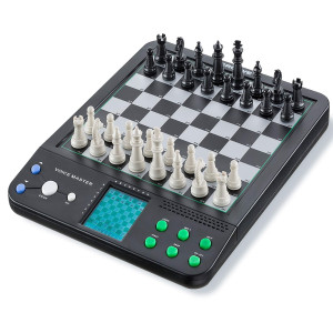 Iq Toys Electronic Teacher Board Game Interactive Voice Master Teaching 8 Games Including Chess Checkers And Reversi Play Ag