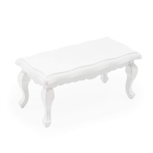 Odoria 112 Miniature Coffee Table Dollhouse Furniture Accessories White