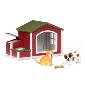 Terra By Battat 5 Pcs Dog House Playset Toy Dog Figurines For Kids 3Yearsold And Up