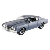 Jada Toys Fast Furious Diecast 70 Chevy Chevelle Ss Vehicle 124 Scalematte Grey