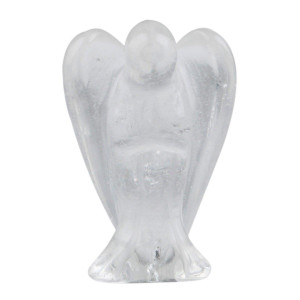 Rockcloud Healing Crystal Gemstone Carved Pocket Crystal Guardian Angel Figurines 15 Inch