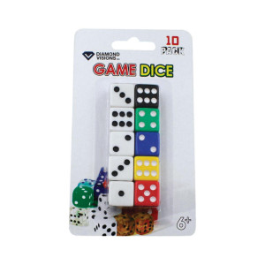 Dice 10Pc Set Assorted Pack Of 24