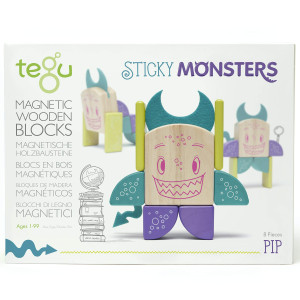 Tegu Zip Zap Magnetic Wooden Block Set