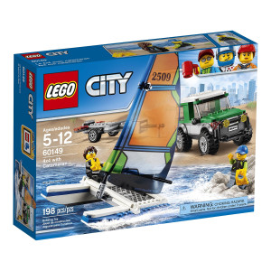 Lego City Great Vehicles 4X4 With Catamaran 60149 Building Kit