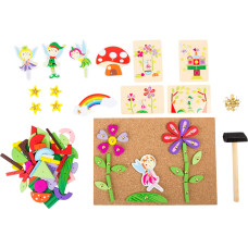 Small Foot Wooden Toys Fairy Theme Hammer Arts Crafts Playset Designed For Children Ages 6 Multi 10227