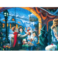 New York Puzzle Company Harry Potter Three Broomsticks 500 Piece Jigsaw Puzzle For Adults By Mary Grandpr