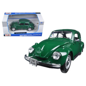 1973 Volkswagen Beetle Green 124 Diecast Model Car By Maisto