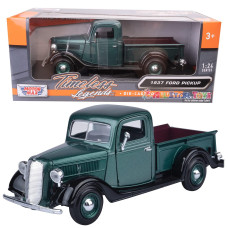 Motormax 1937 Ford Pickup Truck Green 124 Diecast Car