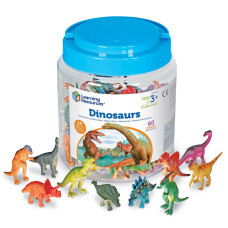 Learning Resources Dinosaur Counters Set Of 60 Colored Dinosaurs Fine Motor Toy Ages 3 Multicolor