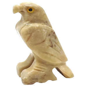 Nelson Creations Llc Eagle Natural Soapstone Handcarved Animal Charm Totem Stone Carving Figurine 15 Inch