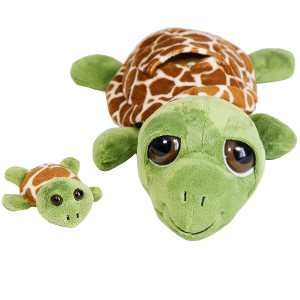 The Petting Zoo Sea Turtle Plush Toy - 12" Multi Color