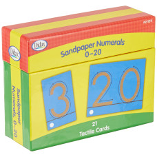 Didax Educational Resources Sandpaper Numerals 020 Cards