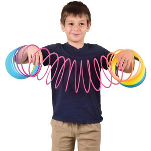 Liberty Imports 6 Jumbo Rainbow Coil Spring Giant Classic Novelty Toy Big Fun Large Magic Walking Magic Spring For Fidget An