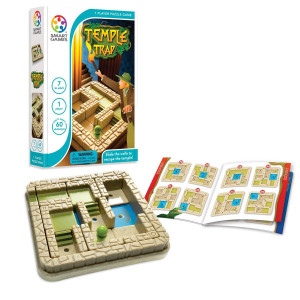 Smartgames Temple Trap Cognitive Skillbuilding Travel Game With Portable Case Featuring 60 Challenges For Ages 7 Adult