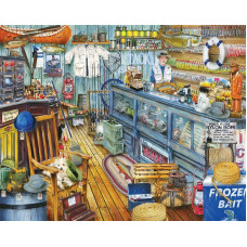 Springbok Puzzles The Bait Shop 1000 Piece Jigsaw Puzzle Large 30 Inches By 24 Inches Puzzle Made In Usa Unique Cut In