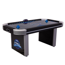 Triumph Lumen-X Lazer 6 Interactive Air Hockey Table Featuring All-Rail LED Lighting and In-game Music