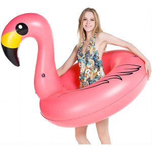 Jasonwell Giant Inflatable Flamingo Pool Floats Party Float Tube With Fast Valves Summer Beach Swimming Pool Lounge Raft Decorat