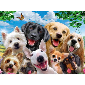 Ravensburger Delighted Dogs 300 Piece Xxl Jigsaw Puzzle For Kids 13228 Every Piece Is Unique Pieces Fit Together Perfectly