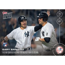 Mlb Ny Yankees Gary Sanchez Rc 509A Topps Now Trading Card