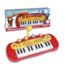 Bontempi 12 2931 24 Key Electronic Keyboard With Microphone, Multi-Color