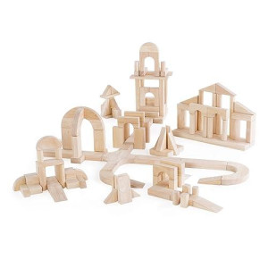 guidecraft Unit Blocks Set D - 135 Piece Set: STEM Educational creative construction Toy for Toddlers