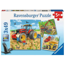 Ravensburger Big Machines Jigsaw Puzzle 3X49 Piece