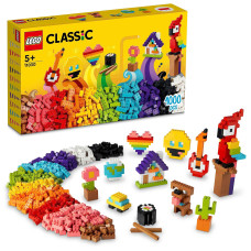 Lego 11030 Classic Large Creative Building Set Construction Toy Set Build A Smiley Emoji Parrot Flowers More Creative Buil