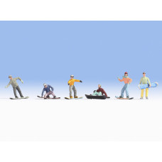 Noch 15826 Snowboarders Coloured