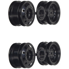 Tamiya Black Wheels 4Tt01 Typee Tt02 Tam54741