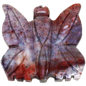 Nelson Creations Llc Butterfly Natural Soapstone Handcarved Animal Charm Totem Stone Carving Figurine 15 Inch