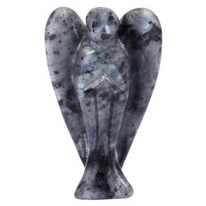 Rockcloud Healing Crystal Gemstone Carved Pocket Crystal Guardian Angel Figurines 15 Inch