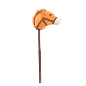 Linzy Plush Hobby Horse Stick Toy Adjustable Telescopic Stick Adjust To 3 Different Sizes For Cowboy And Cowgirl Of Different