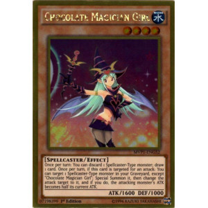 Yugioh Chocolate Magician Girl Mvp1Eng52 The Dark Side Of Dimensions Movie Pack Gold Edition 1St Edition Gold Rare