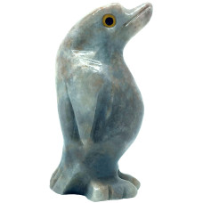 Nelson Creations Llc Penguin Natural Soapstone Handcarved Animal Charm Totem Stone Carving Figurine 15 Inch