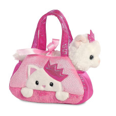 Aurora 32791 Fancy Pal Peekaboo Princess Kitty 8In Soft Toy Pink And White