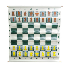 The House Of Staunton Pouchstyle Chess Demonstration Set With Deluxe Carrying Bag Clear Plastic Pieces