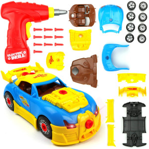 Big Mos Toys Build Your Own Race Car Stem Toy Racing Car For Kids Gift 1Xbuildable Car Set