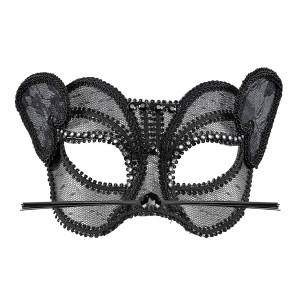 Nude Look Fashion Cat Eyemask In Lace With Strass