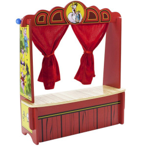 Imagination Generation Wooden Wonders Mother Gooses Tabletop Puppet Theater