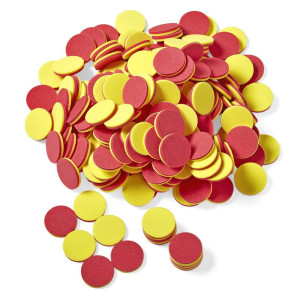 Hand2Mind Foam Twocolor Counters Red And Yellow Counters Counting Manipulatvies Math Counters For Kids Counting Chips Math