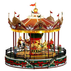 Lemax Santa Carousel With 45V Adaptor 34682