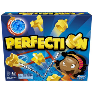 Hasbro Gaming Perfection Game For Preschoolers And Kids Ages 5 And Up Popping Shapes And Pieces Preschool Board Games For 1 Or